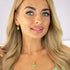 Silver set "Crystal Drop (Peridot)" with Preciosa™ crystals